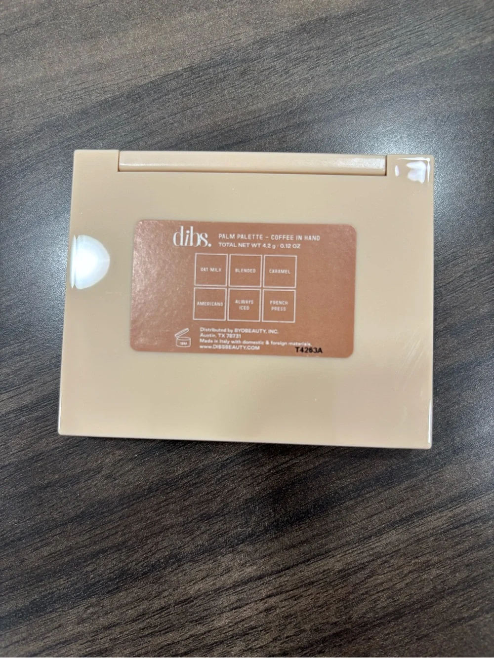 Dibs The Palm Palette “Coffee in Hand” Neutral 6-Color Eyeshadow Palette $15 nwt